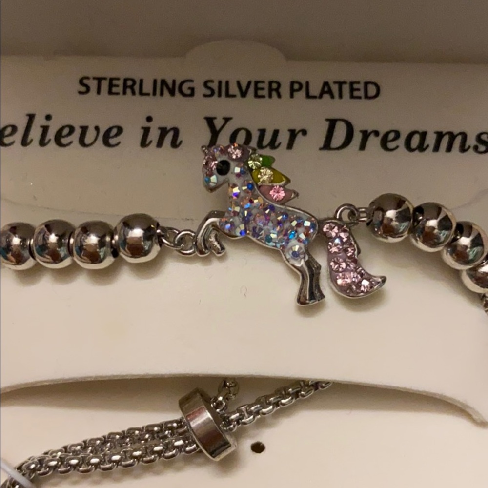Sterling Silver Unicorn Bracelet